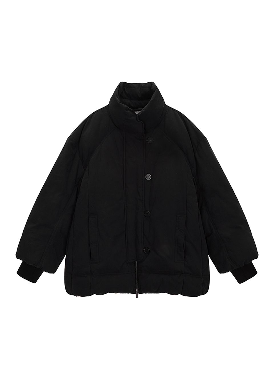 Matin Kim スタジャン 黒 MUSINSA公式 | MATIN KIM WASHED BUTTON DOWN JUMPER IN BLACK