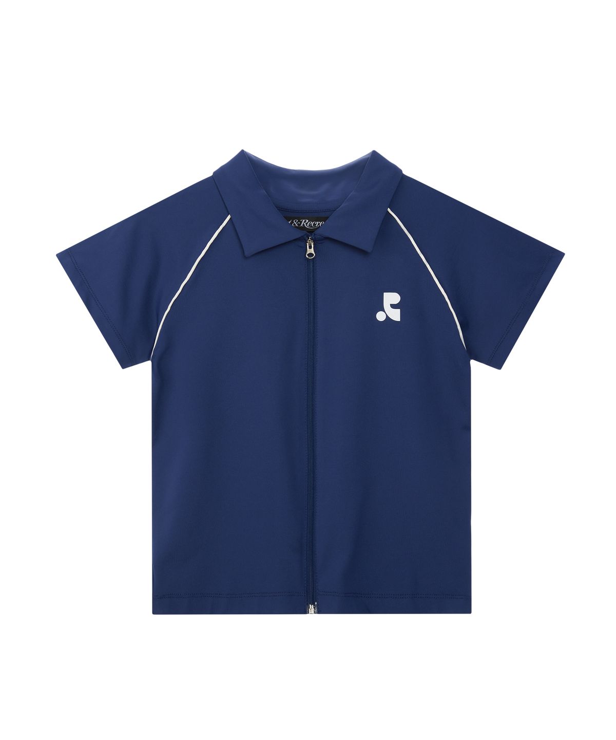 레스트앤레크레이션(REST&RECREATION) COLLAR ZIP-UP TOP - BLUE