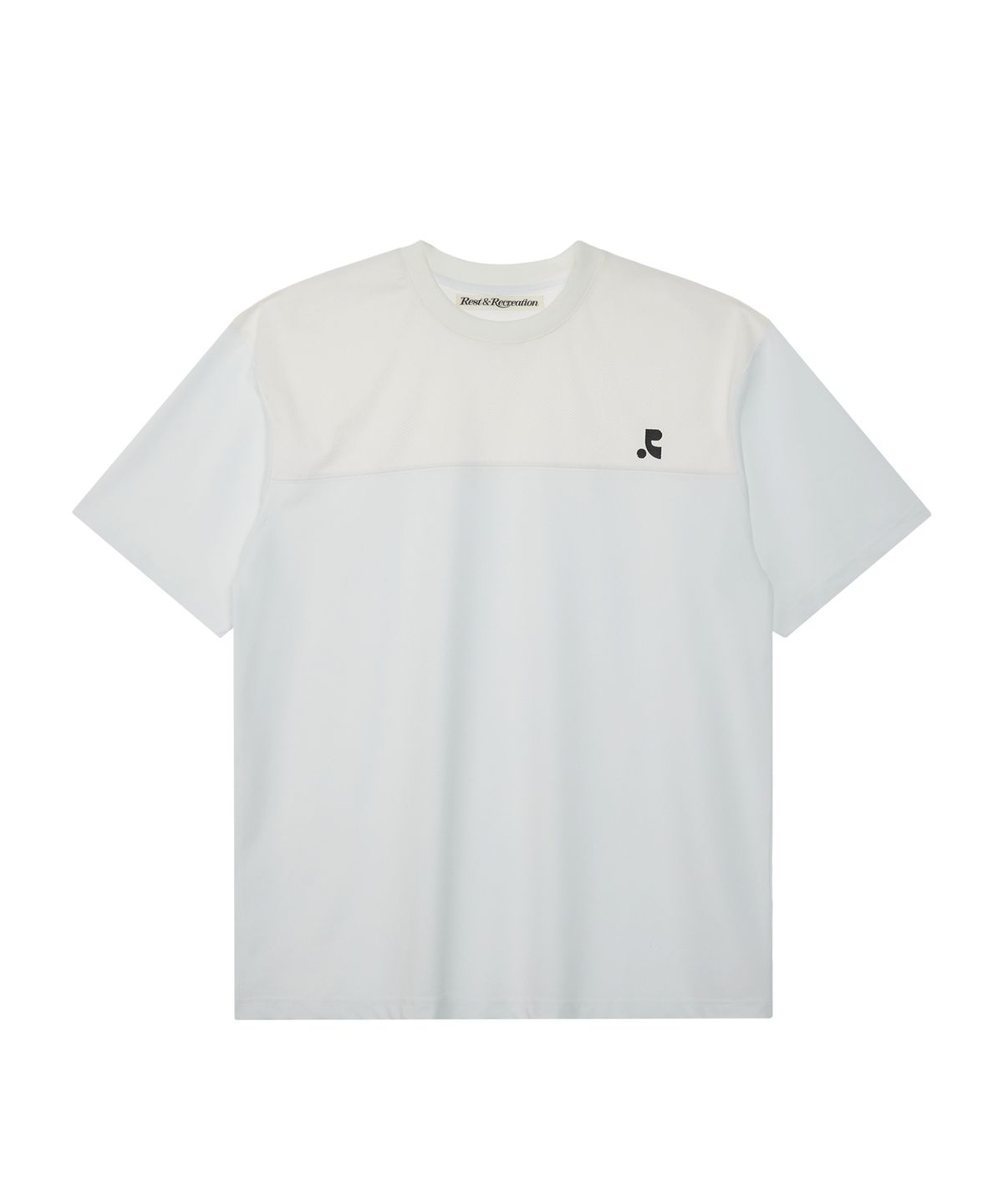 레스트앤레크레이션(REST&RECREATION) MESH CREWNECK T-SHIRT - WHITE