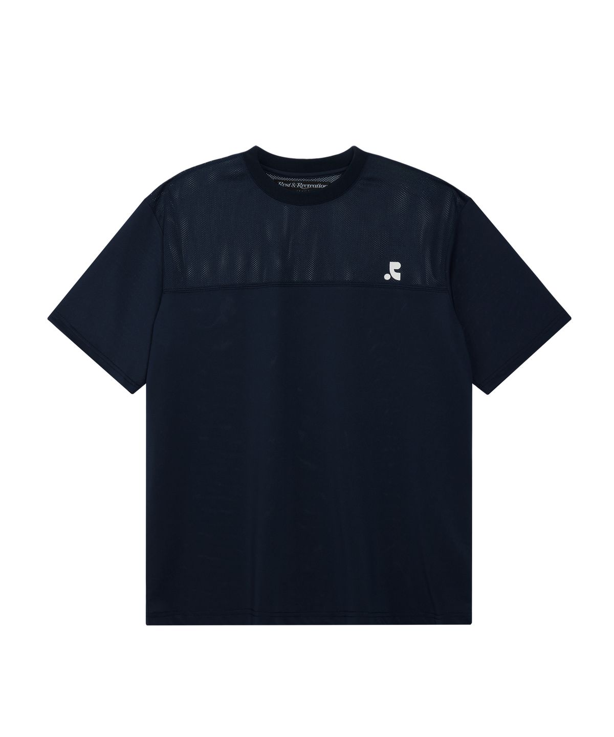 레스트앤레크레이션(REST&RECREATION) MESH CREWNECK T-SHIRT - NAVY