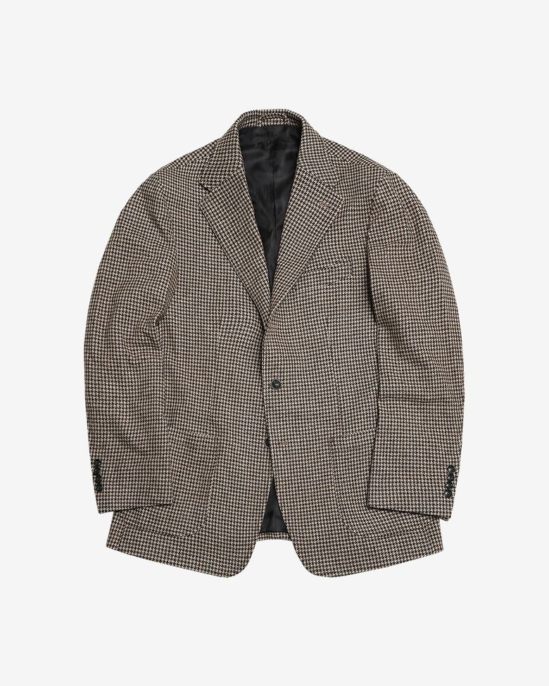 410 Hound Check Wool Jacket (Brown)