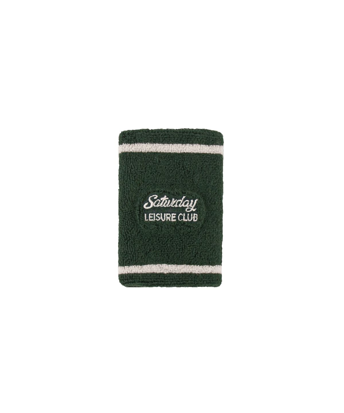 세러데이 레저 클럽(SATURDAY LEISURE CLUB) Leisure Wristband - British Racing Green & Ivory