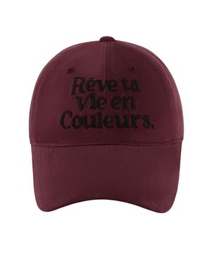 Couleurs 피치 워싱 볼캡-와인