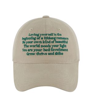 텍스트블록 피치 워싱 볼캡-GSD베이지