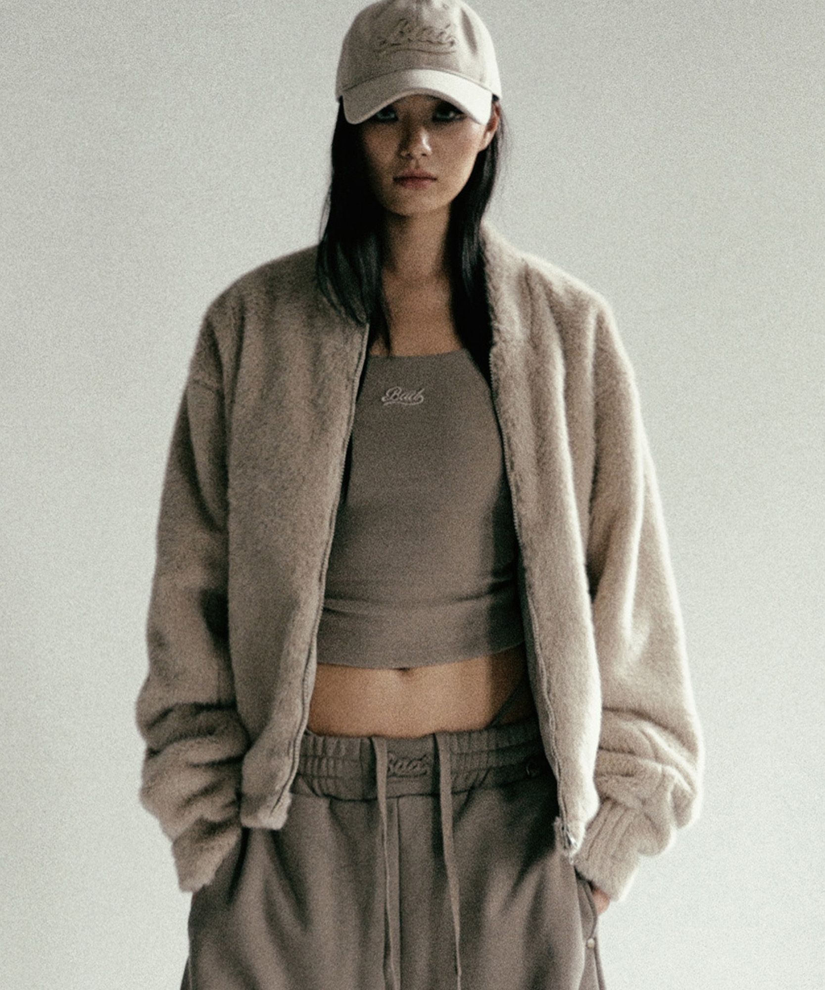 [男女共用]★BADBLOOD★Beyond Soft Light Fur Zip-Up Jacket MUSINSA | BADBLOOD Beyond Soft Light Fur Zip-Up Jacket - Sand