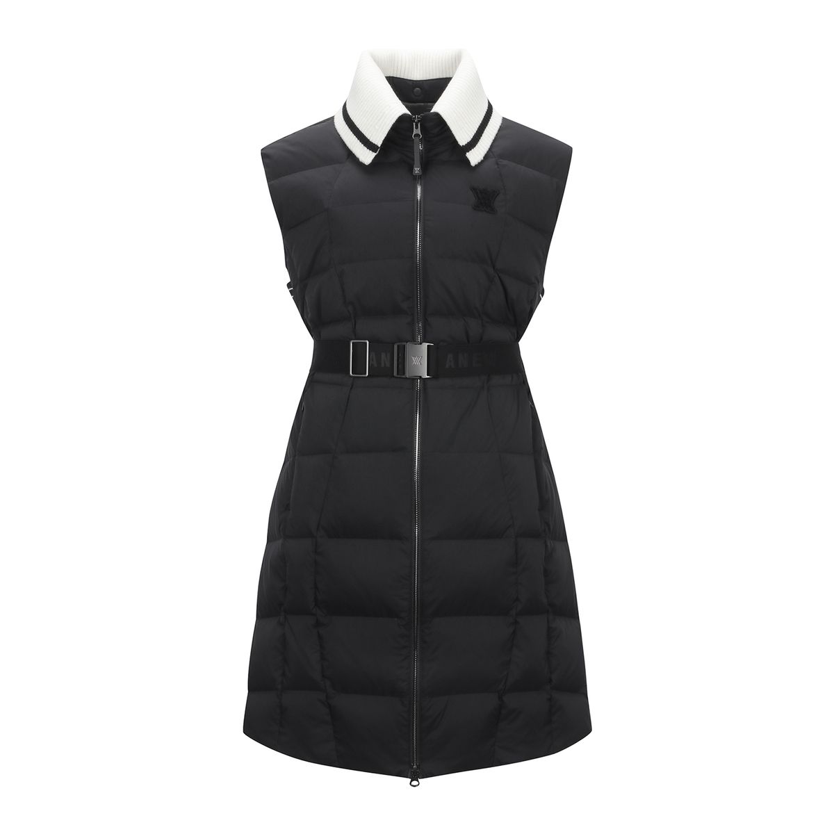 어뉴골프(ANEW GOLF) W HIGH NECK LONG DOWN VT_BK
