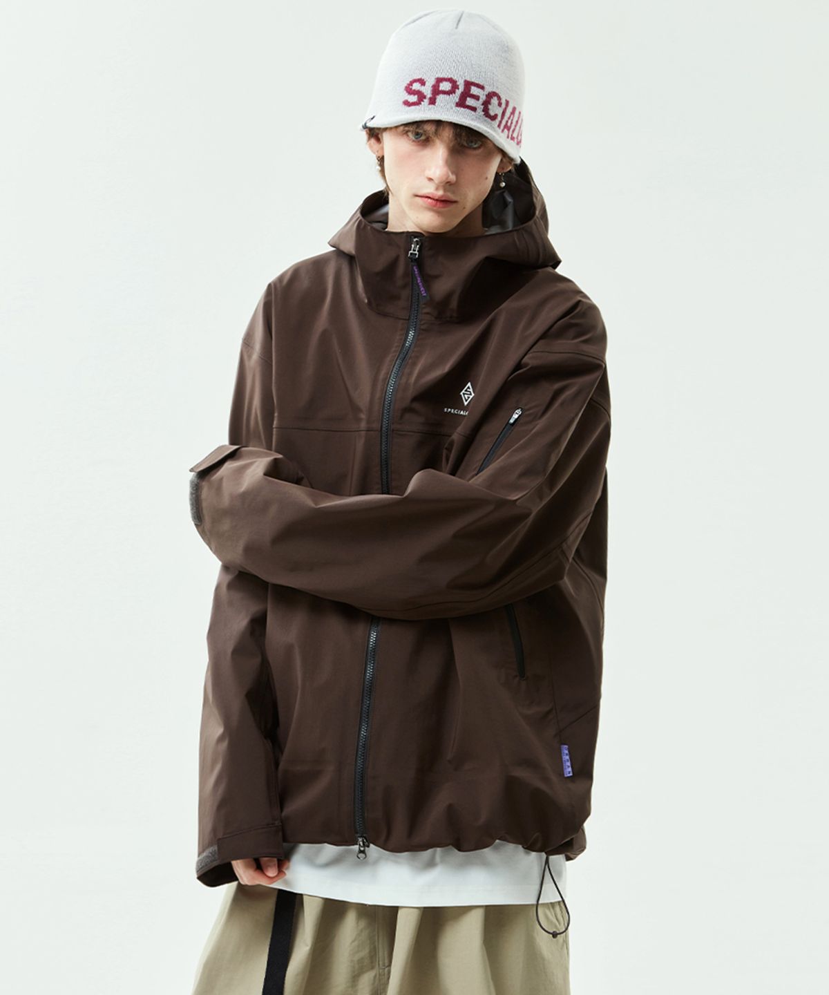 스페셜게스트(SPECIAL GUEST) ORBAN OUTSHELL JACKET 3Layer  (Chocolate Brown)