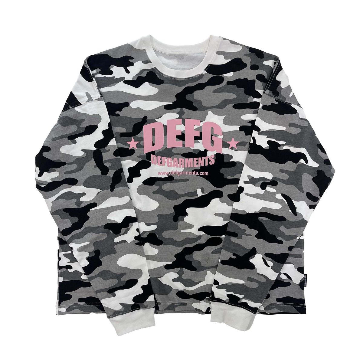 데프가먼츠(DEFGARMENTS) 카모 데프 프린팅 롱슬리브[카모/블랙]