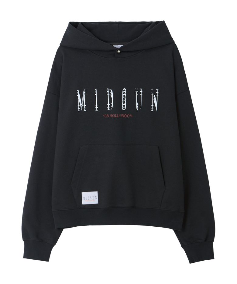 Crack Logo Hoodie-Charcoal