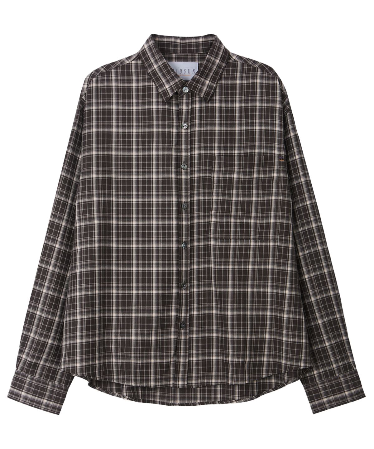 미드선(MIDSUN) Nest Check Shirt-Brown