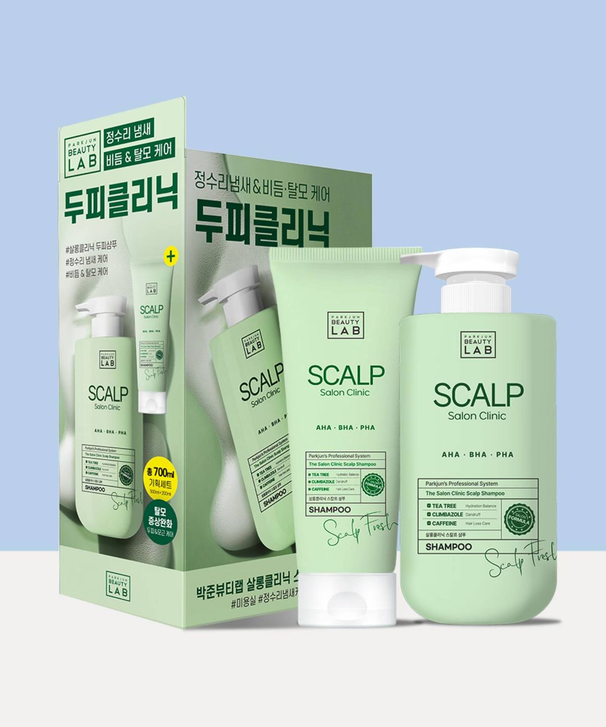 박준뷰티랩(PARKJUN BEAUTYLAB) 살롱클리닉 스칼프 두피 샴푸 500ml+200ml