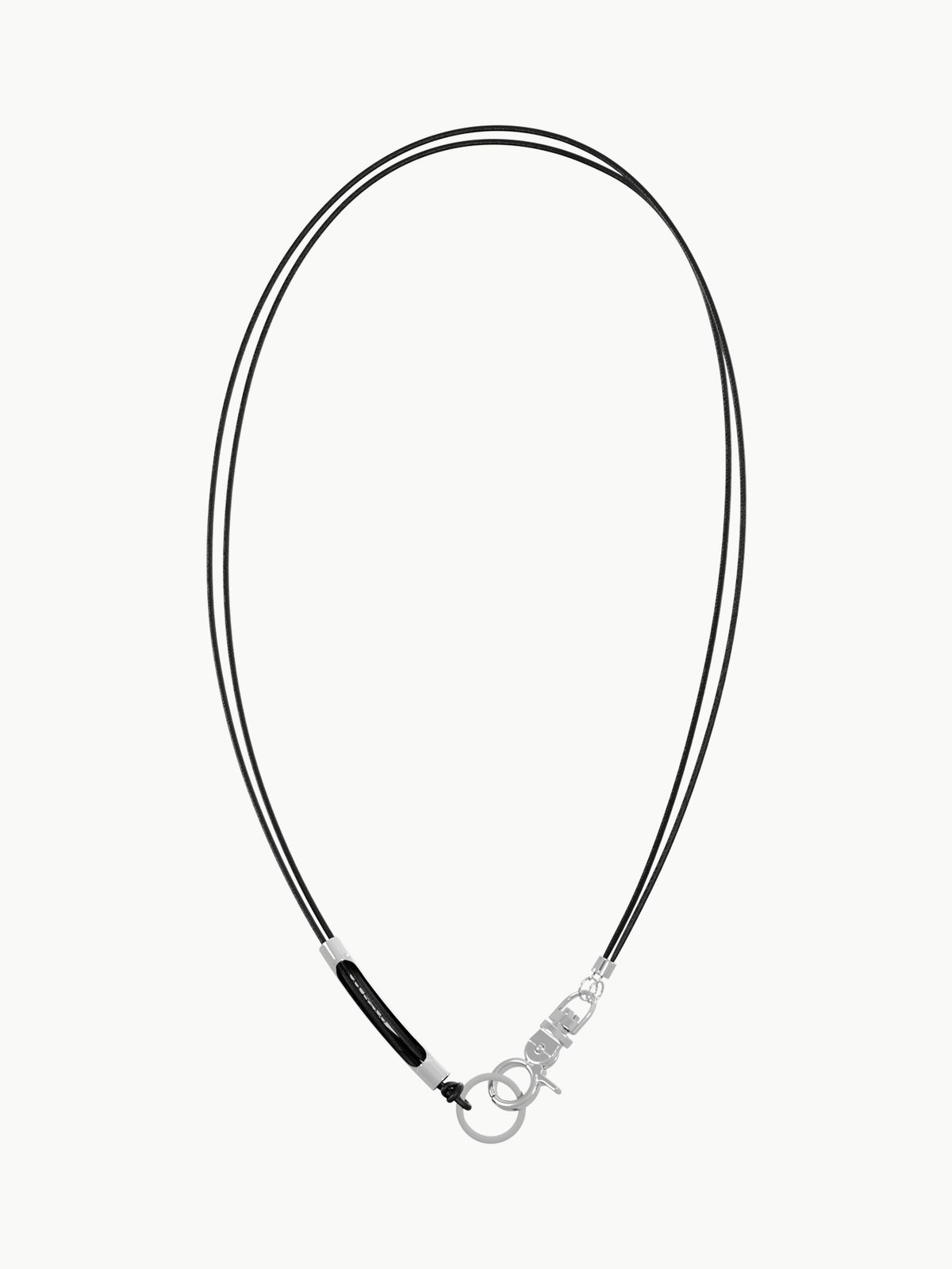 세이지가(SAGEGA) Tiny 3way Leather Necklace (Black)