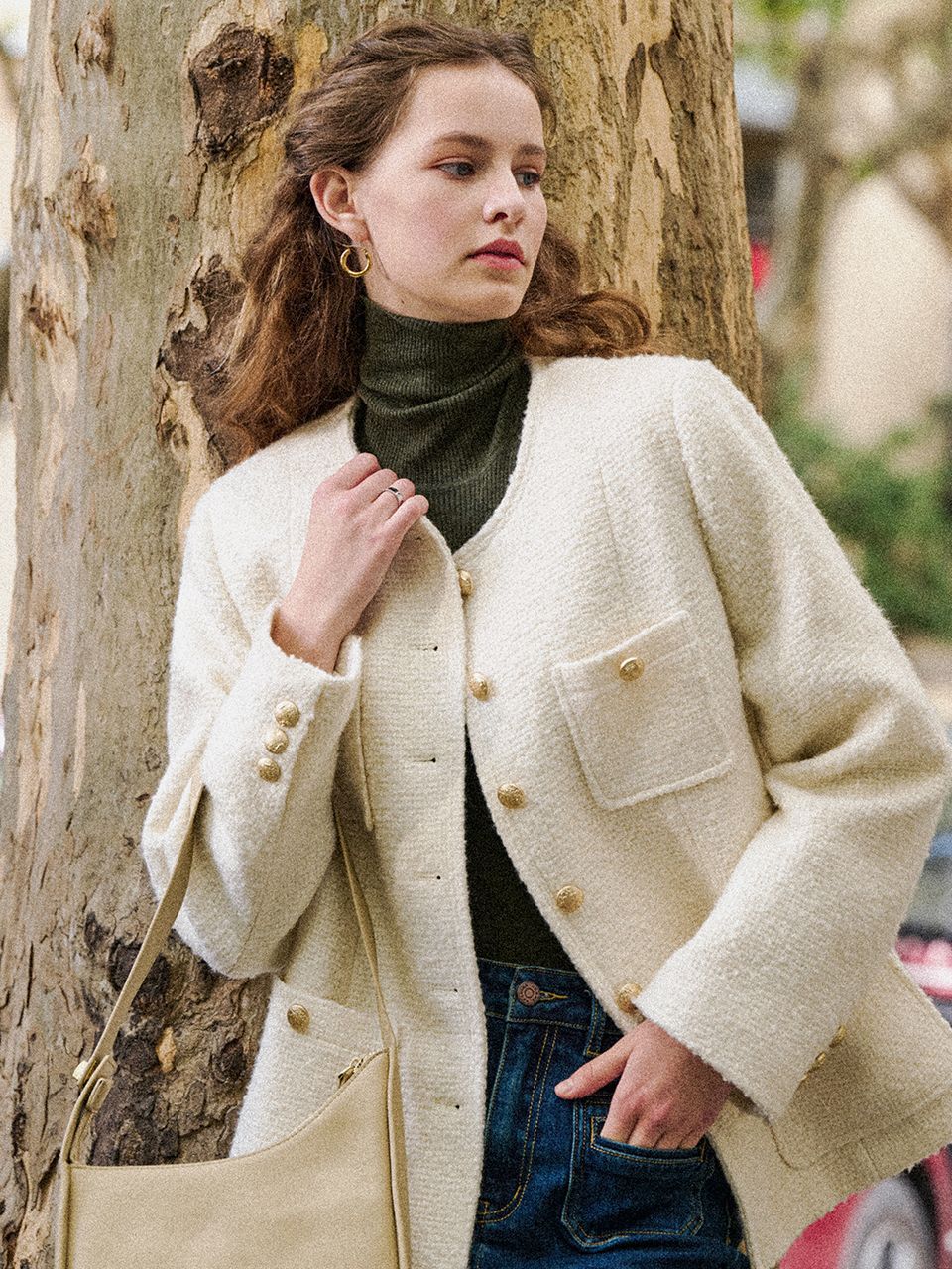 ジャケット LENINA KEHLANI woolen tweed jacket_2colors MUSINSA | LENINA KEHLANI woolen tweed jacket_2colors
