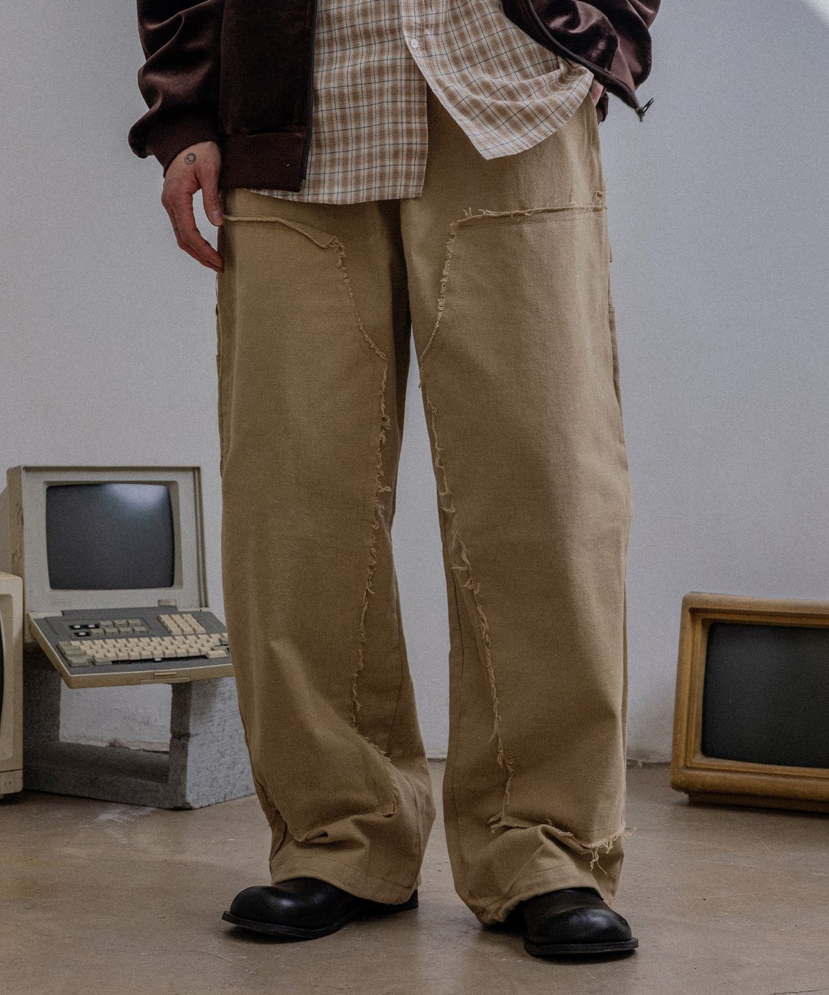 버닝카포네(BURNING CAPONE) BC VTG Double Knee Carpenter Pants 베이지