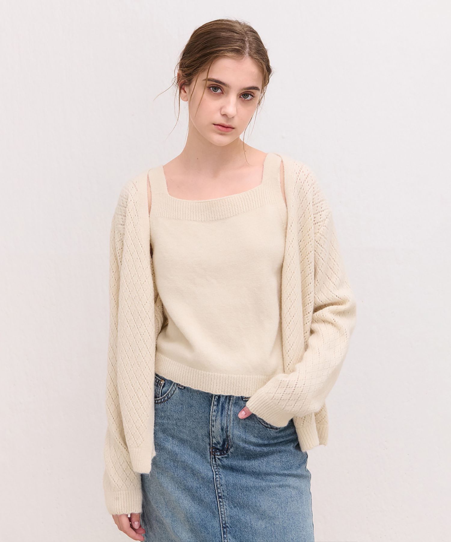 Knit Cardigan | Fuchsia main image 1