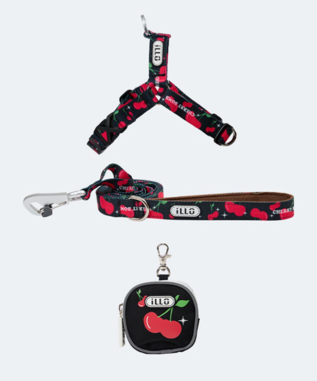 일로(ILLO) 체리붐 CHERRYBOMB 하네스 리쉬 풉백 SET