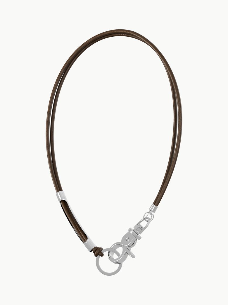 3way Leather Necklace (Brown)