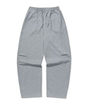 턱 앤 커브 스웻팬츠 [멜란지그레이]