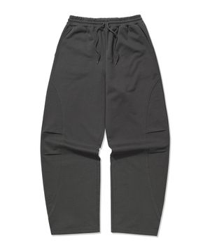 턱 앤 커브 스웻팬츠 [다크그레이]