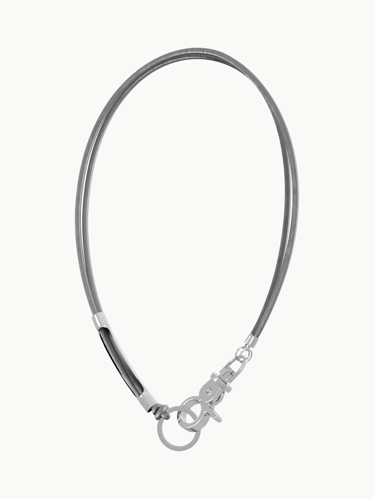 세이지가(SAGEGA) 3way Leather Necklace (Metal Gray)