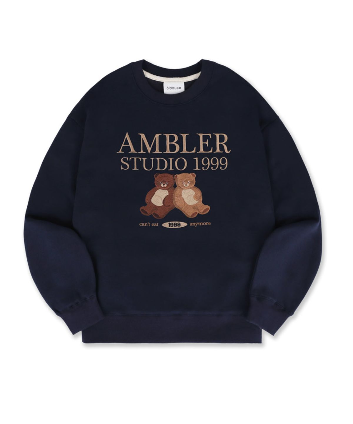 엠블러(AMBLER) Cheat day 맨투맨 티셔츠  AMM1220 (네이비)