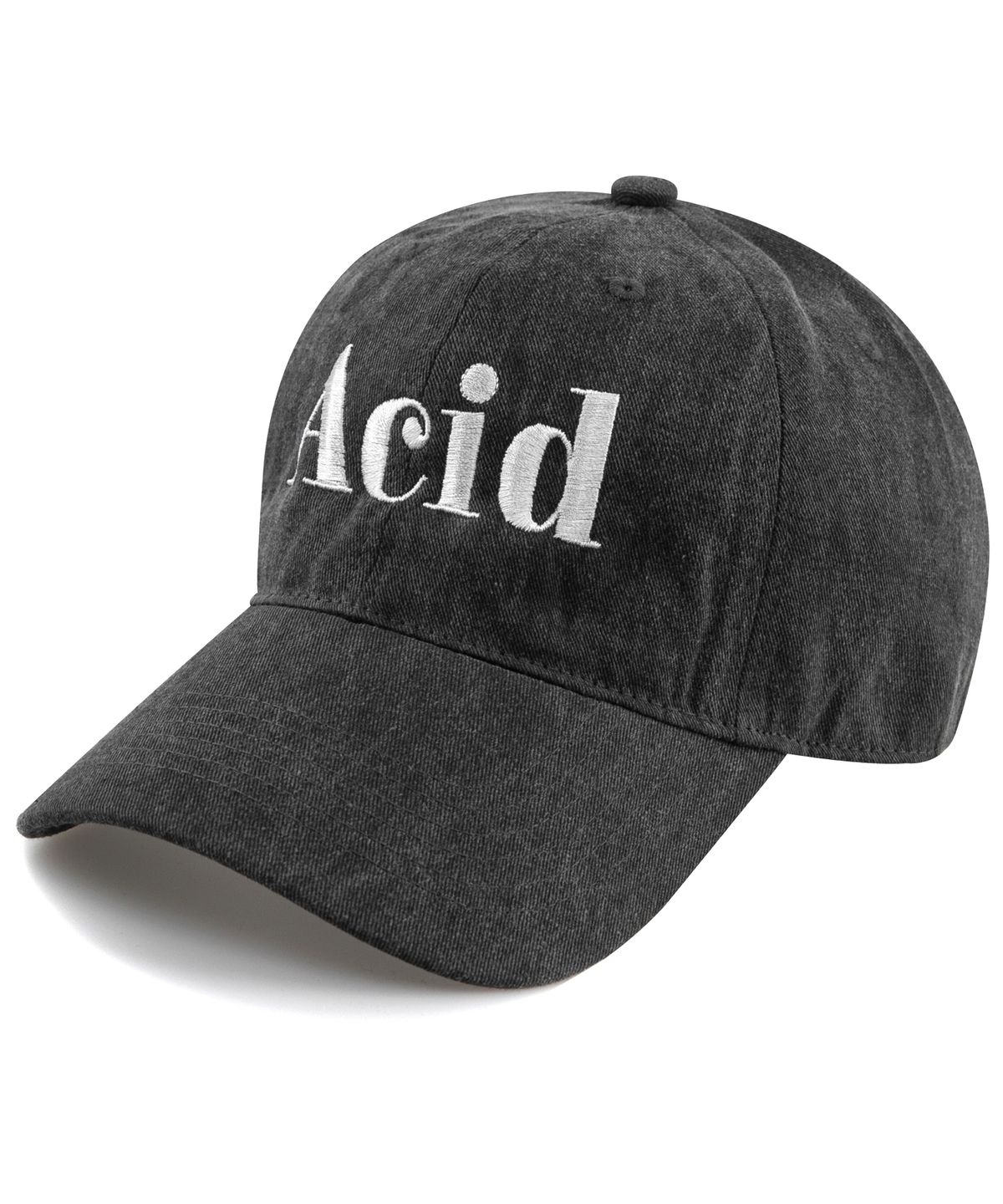 윅(WICK) ACID 피그먼트 볼캡-차콜