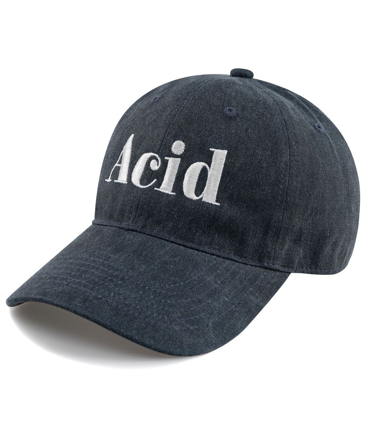 윅(WICK) ACID 피그먼트 볼캡-네이비
