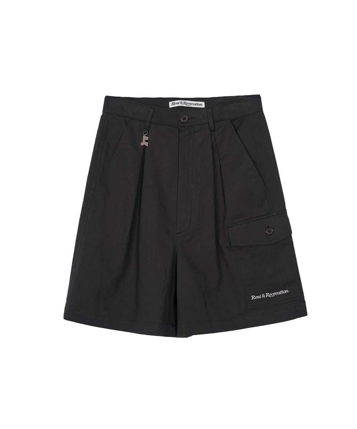 레스트앤레크레이션(REST&RECREATION) RR PLEATED SHORTS - CHARCOAL