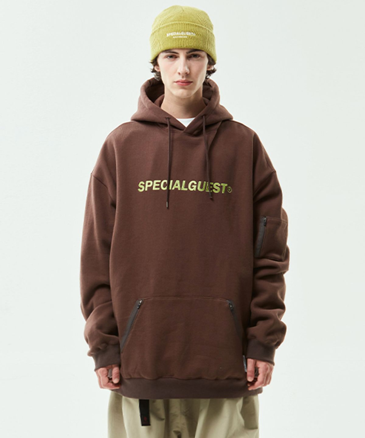스페셜게스트(SPECIAL GUEST) EASY WIDE HOODIE (Coffee Bean)
