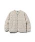 경량 사각 퀼팅 집업 점퍼[LT-BEIGE](UABDO10_23)