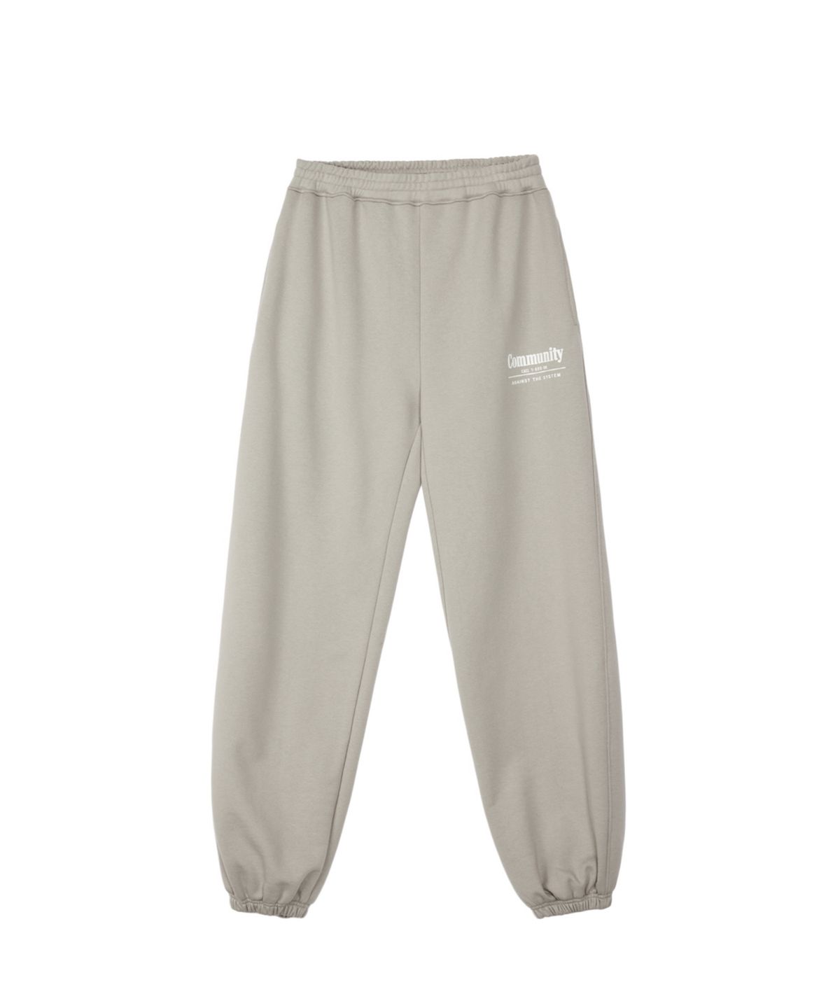 레스트앤레크레이션(REST&RECREATION) RR LOGO LOUNGE PANTS - BEIGE