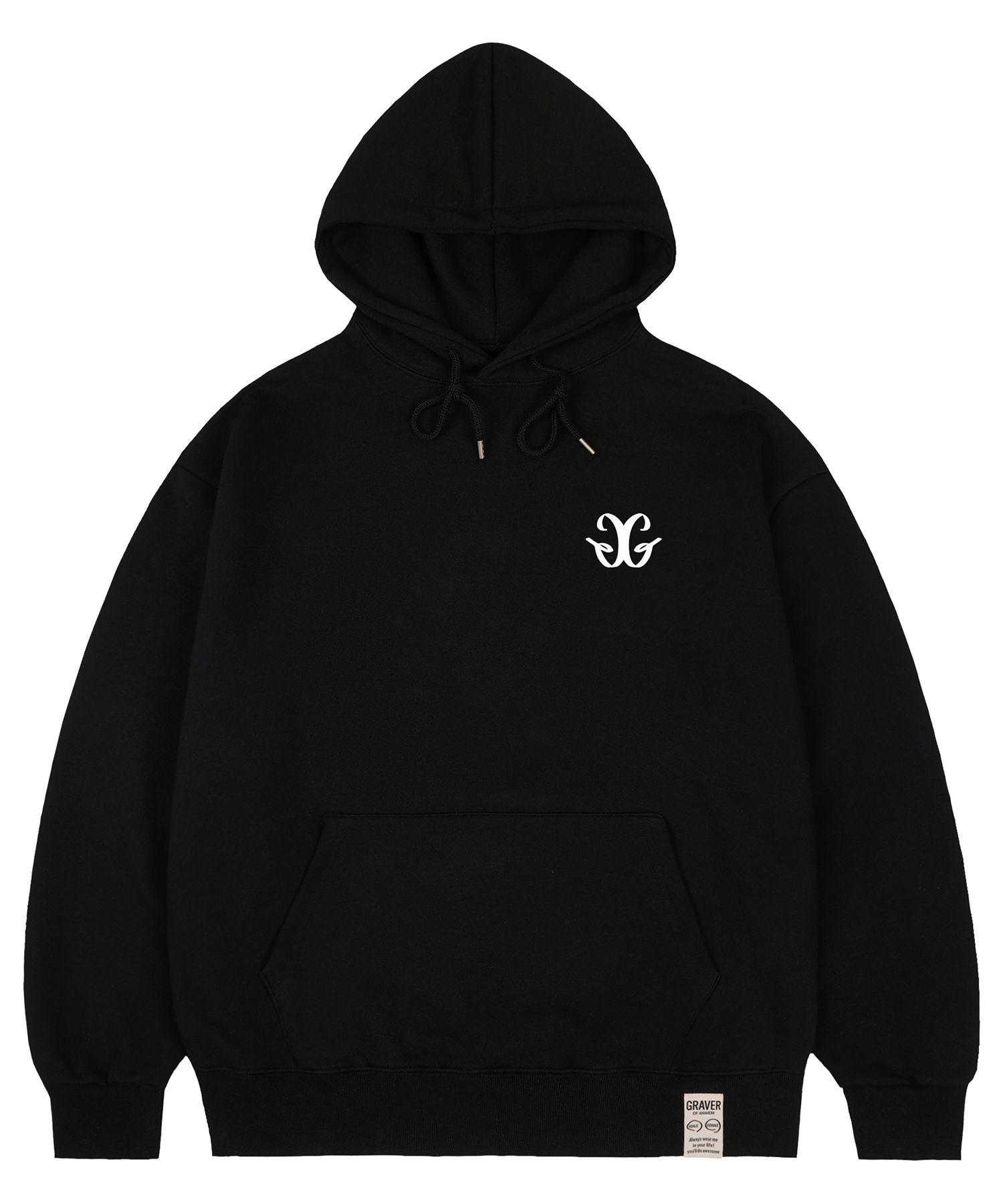 【GRAVER】24FW★ Small G Logo Hoodie MUSINSA | GRAVER [UNISEX] Small G Logo Hoodie_Black