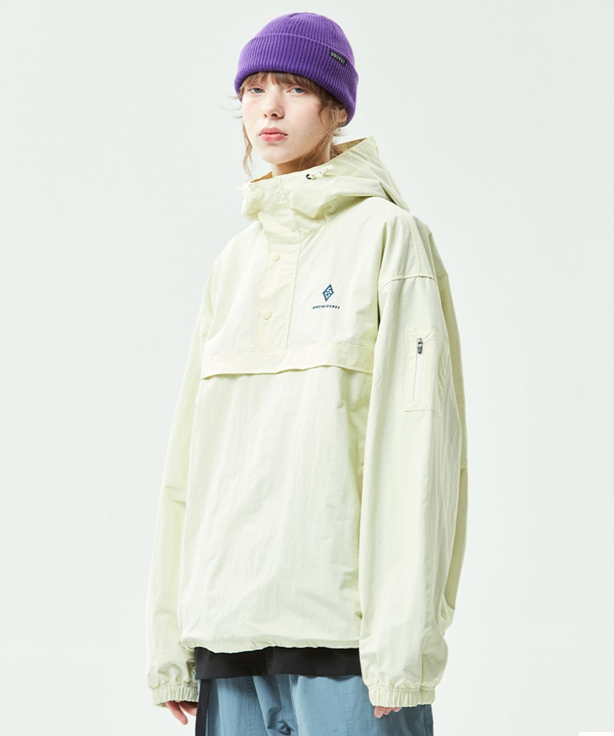 스페셜게스트(SPECIAL GUEST) EASY LIGHT ANORAK JK N (Lemon Chiffon)