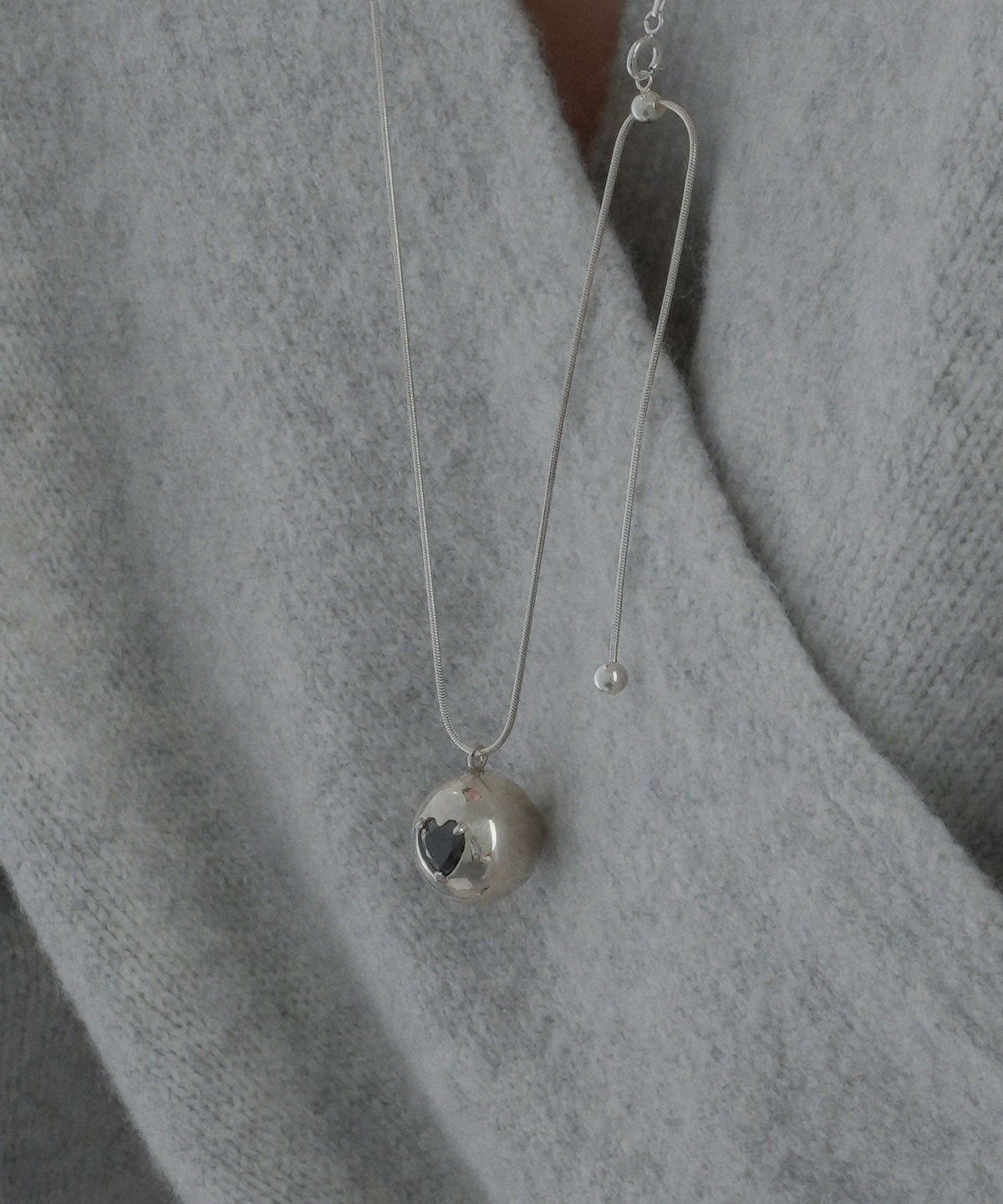 포스트루드(POSTLUDE) [SILVER] ORBIT HEART P N (3 COLORS)