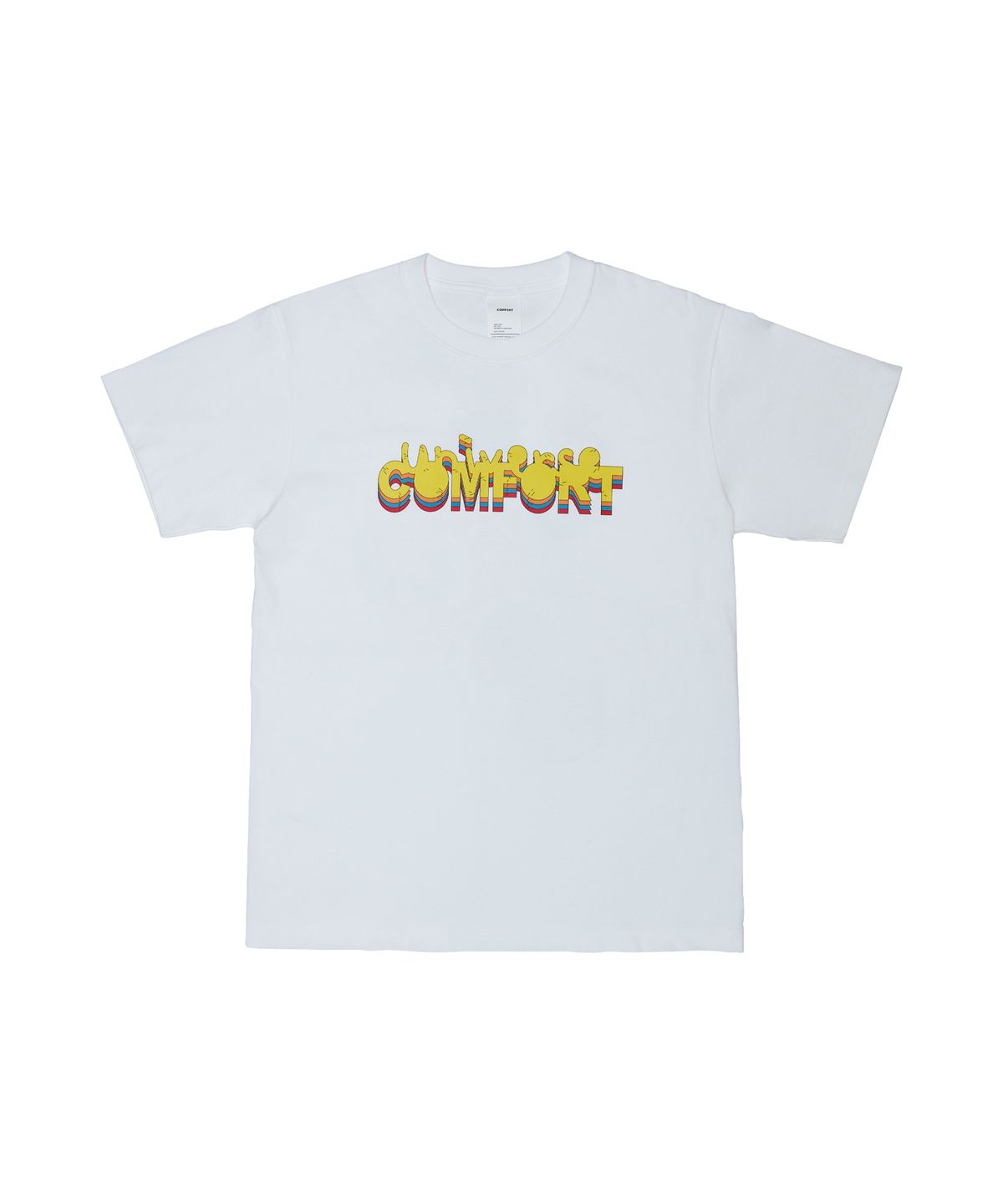 콤포트(COMFORT) 테니스클럽 로고티셔츠 화이트