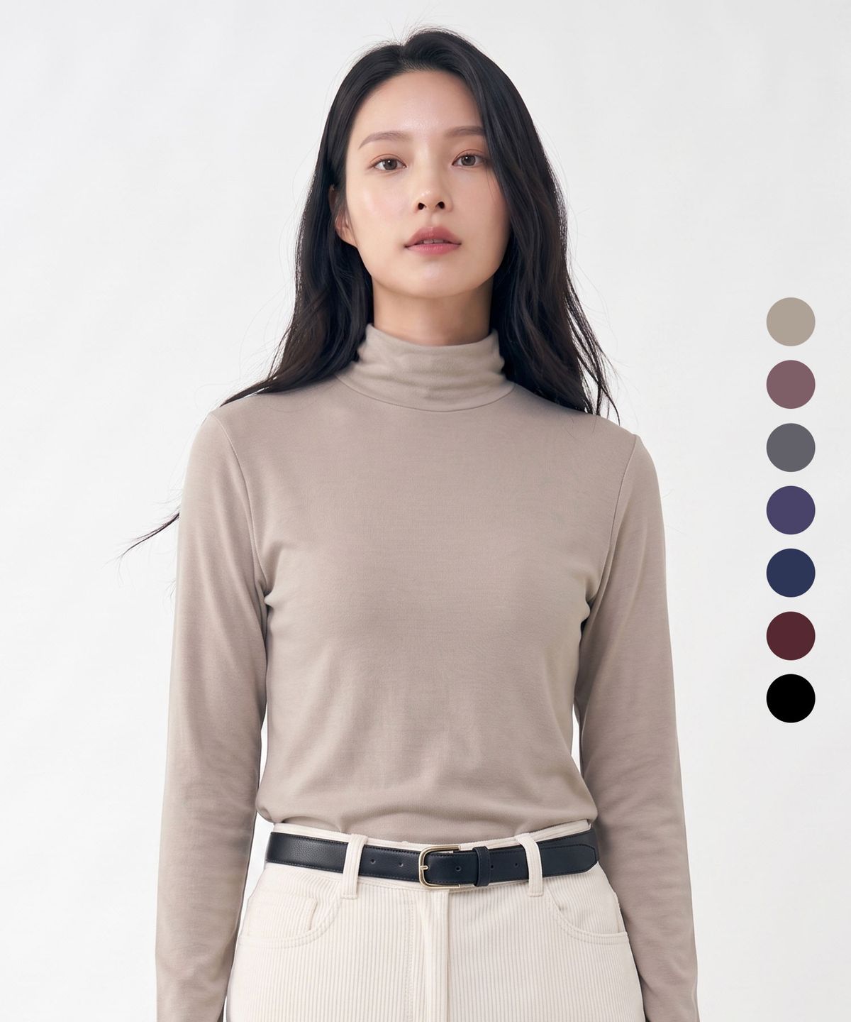 엑스트라스포티(EXTRASPORTY) 베이직웜 여성 부드러운 기모 반목 티셔츠 8 Colors