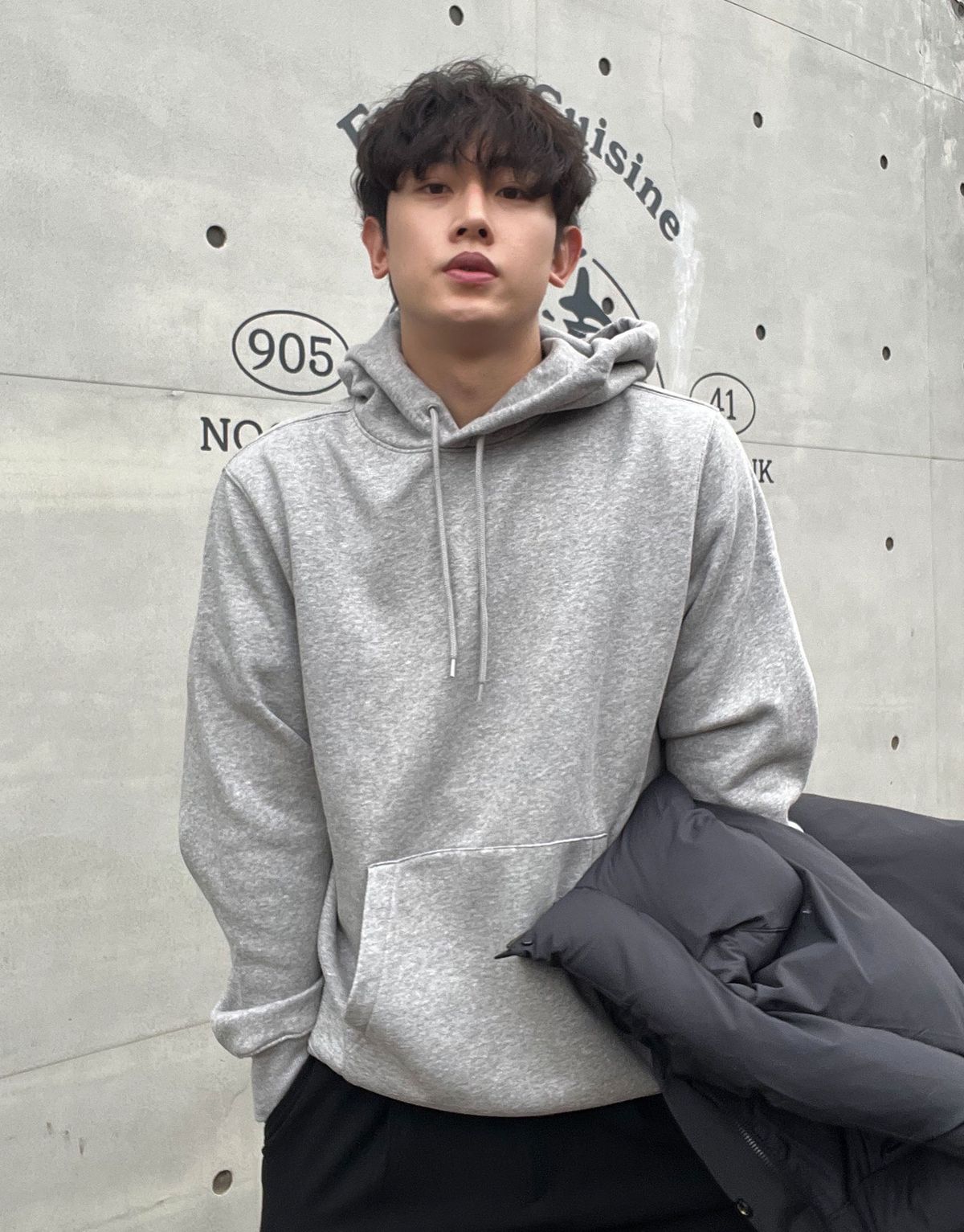 지오다노(GIORDANO) 후드 티셔츠(브러시드) 024932 [5color]