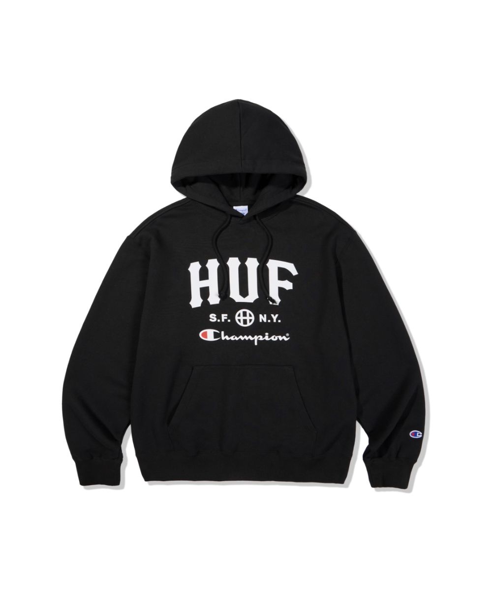 MUSINSA公式 | HUF HUF x CHAMPION SWEAT HOODIE [BLACK]