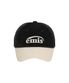 CORDUROY TWO-TONE BALL CAP-BLACK