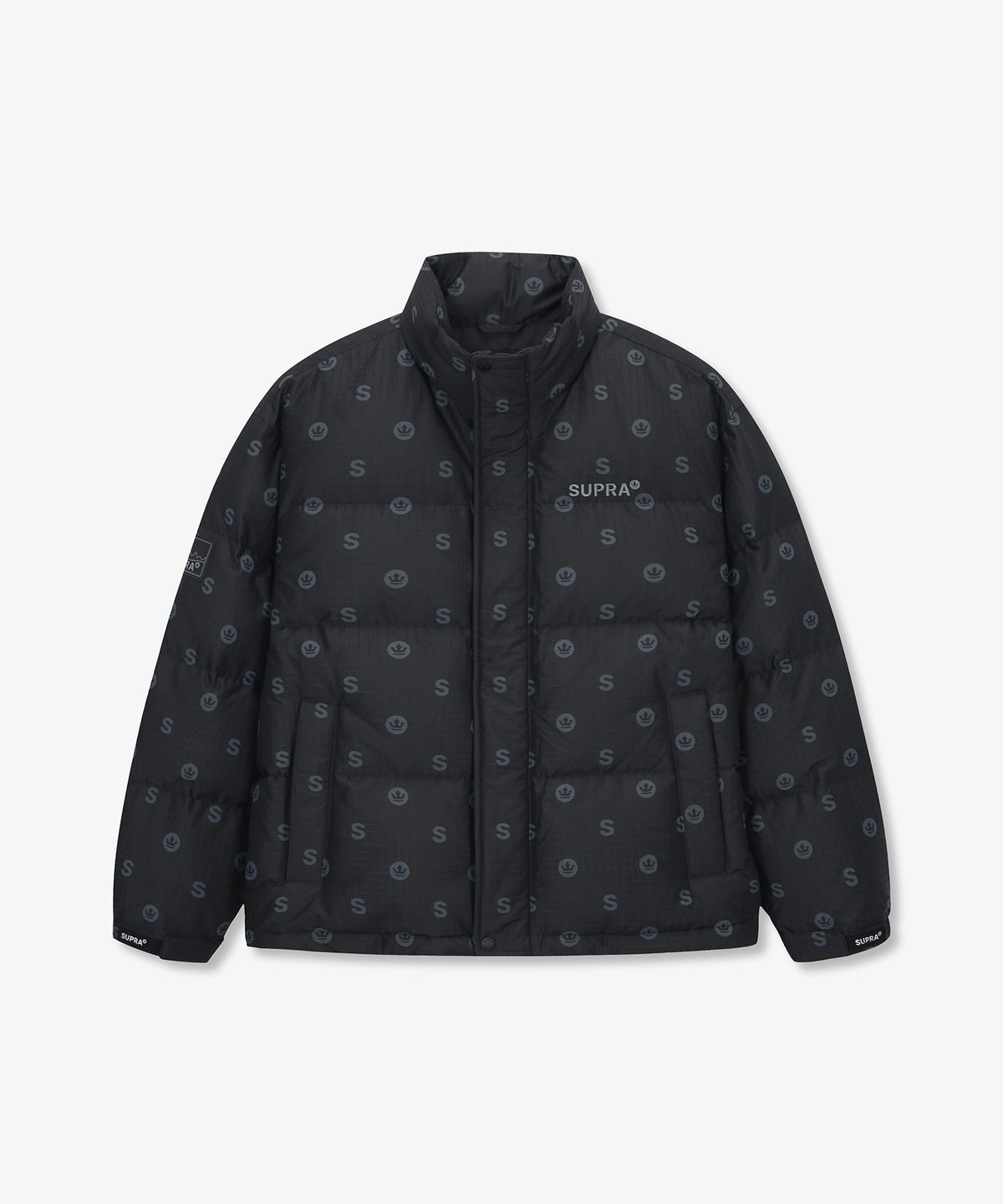 수프라(SUPRA) 모노그램 다운 자켓(BLACK)