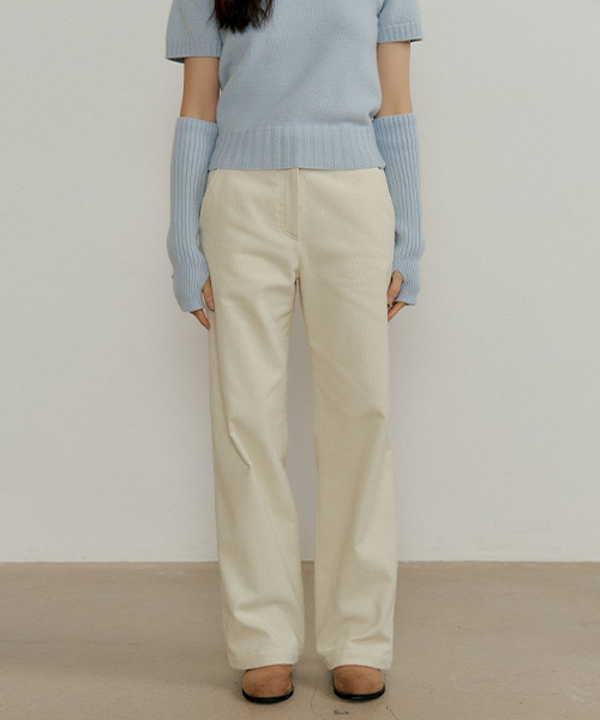 링서울(LINGSEOUL) button corduroy pants-cream