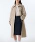 우먼즈 오버사이즈 싱글 트렌치 코트 [라이트 베이지]