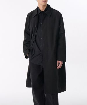 오버사이즈 발마칸 트렌치 코트 [블랙]