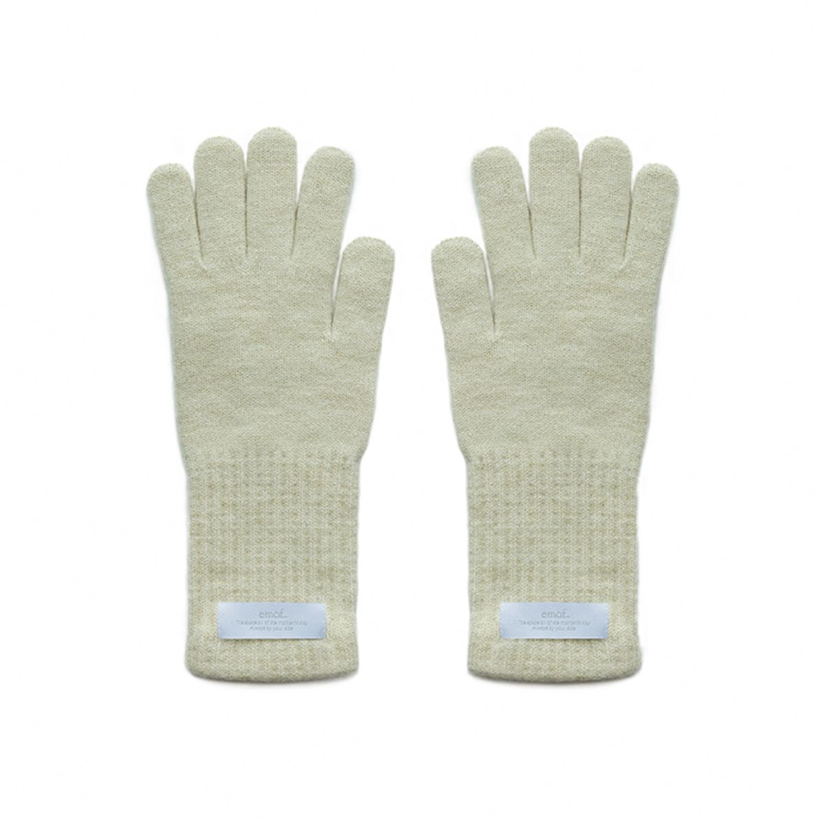 이모프(EMOF) BASICS SOFT GLOVE (IVORY) 베이직 소프트 겨울 장갑