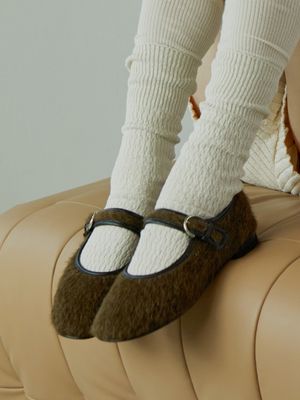 BOP24309 수리 글러브 메리제인 플랫 / 3COLORS