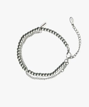 더블 레이어드 체인 팔찌 : RADIANT062