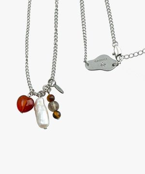 천연 해수진주 드롭 체인 목걸이 : RADIANT064