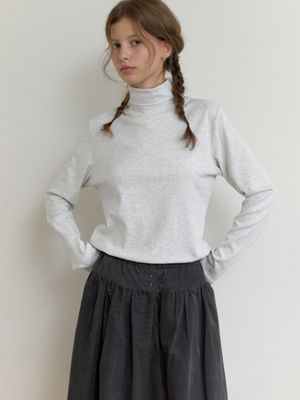 Avo turtleneck t-shirt (melange gray)