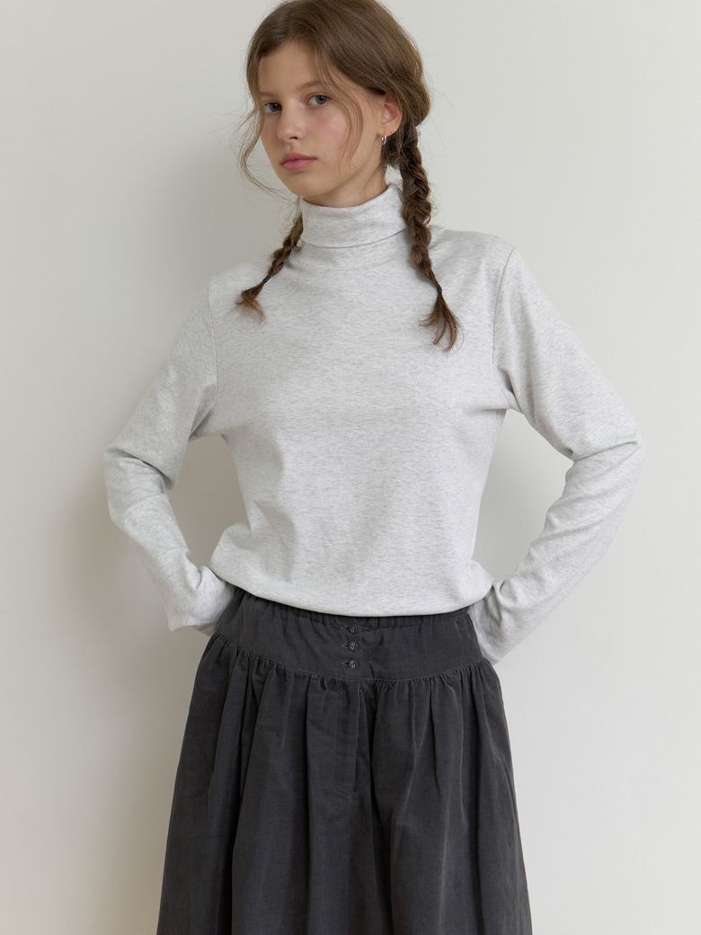 Avo turtleneck t-shirt (melange gray)