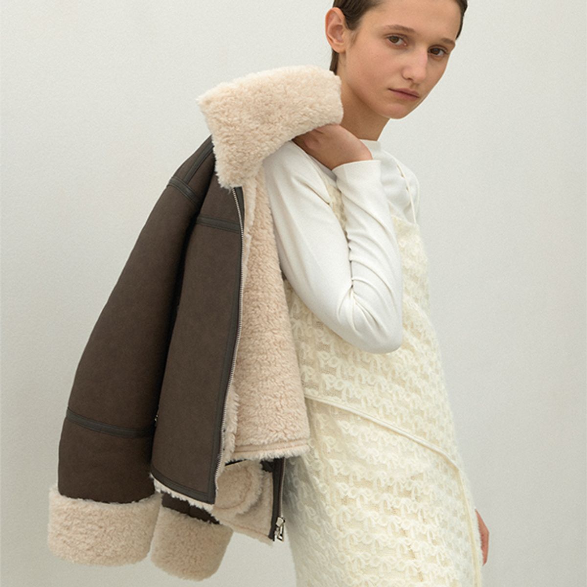 아틀리에 나인(ATELIER NAIN) ROMAN RIBBON LAYERED DRESS(OP-6243)